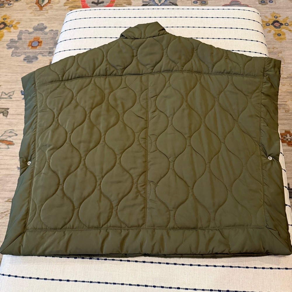 Ellison Dark Green Quilted Jacket - Picture 2 of 4